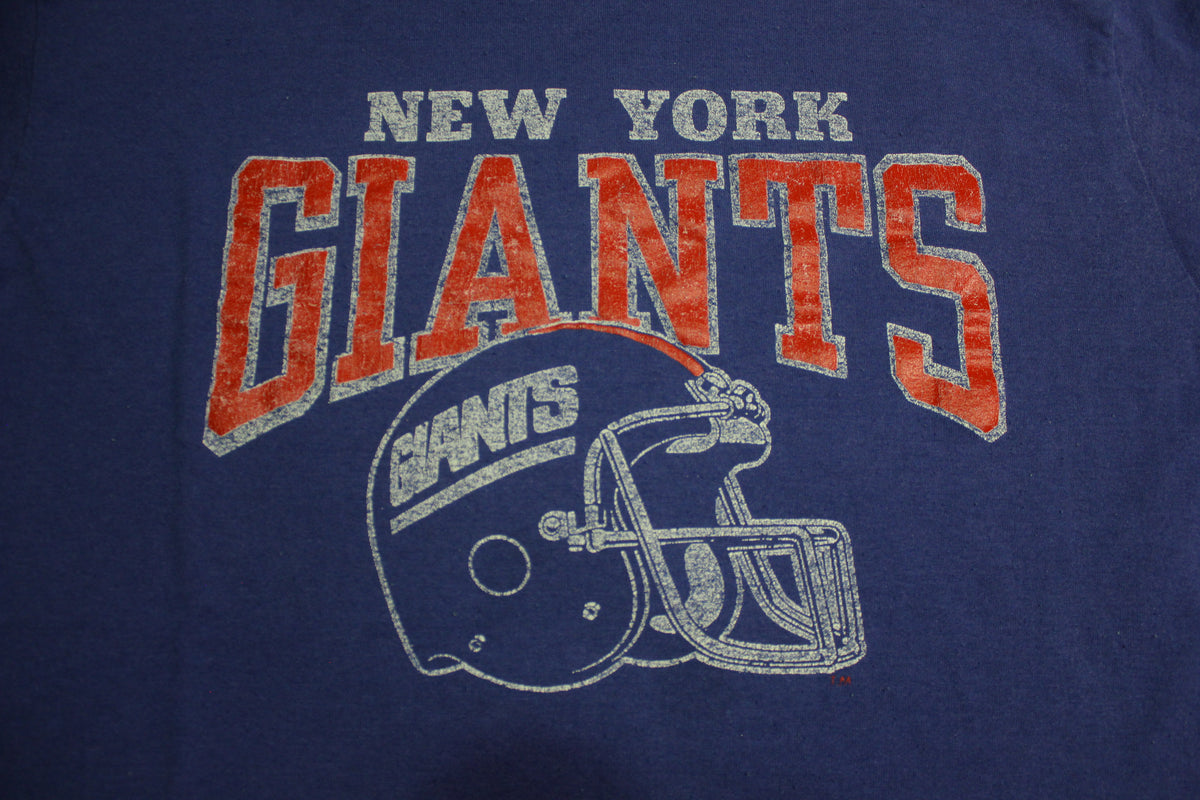 New York Giants Vintage 80's Champion Made in USA Single Stitch Helmet T-Shirt