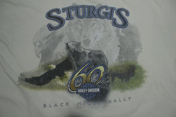 Sturgis 60th Black Hills Rally 2000 Harley Davidson Casper Wyoming Motorcycle T-Shirt