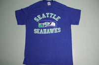 Seattle Seahawks Vintage 80's Logo 7 Made in USA Single Stitch T-Shirt