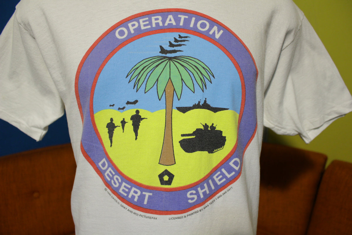 Operation Desert Shield Vintage 1990 United Nations War Death Machine T-Shirt