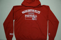 Washington State Cougar Football Vintage 90s Champion Hoodie Sweatshirt.
