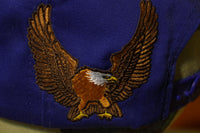 Harley Davidson All Over Star Flying Eagle Snapback Trucker Hat Vintage Cap