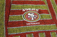 San Francisco 49ers SF Drug Rug Vintage Mexican Poncho Team Logo Hoodie