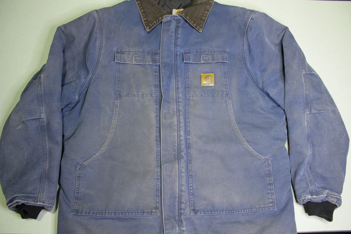Carhartt NVY Navy Blue Traditional Arctic Lined Work Chore Jacket