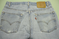 Levis 550 90s Red Tag Made in USA Vintage Blue Denim Jeans 34x32 Distressed Grunge