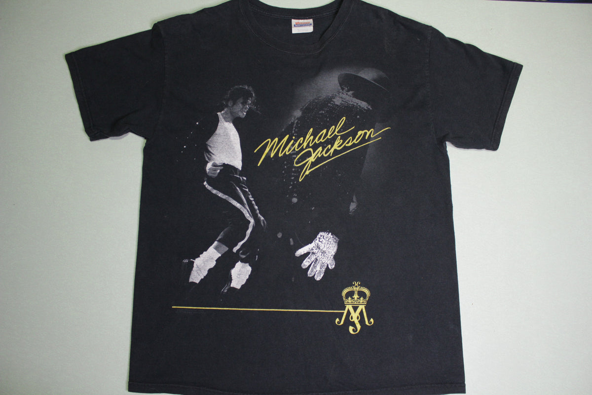 Michael Jackson King of Pop Memorial 2009 Black Hanes T-Shirt