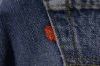 Levis 501 Button Fly 80s Red Tag Made in USA Vintage Faded Denim Jeans 32x32