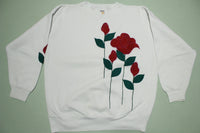 Felt Roses Vintage Sunbelt Made in USA Crewneck 80's Sweatshirt