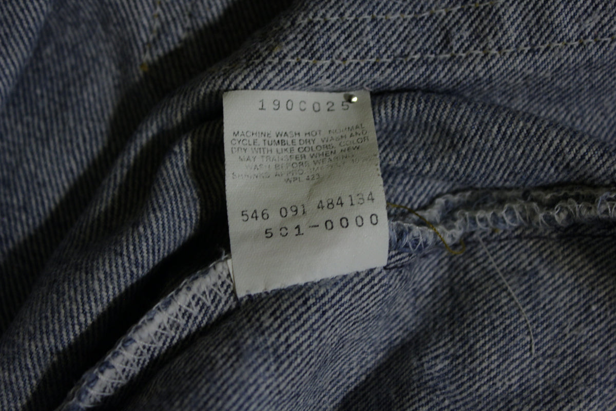 Levis 501 Button Fly 80s Red Tag Made in USA Vintage Faded Denim Jeans ...