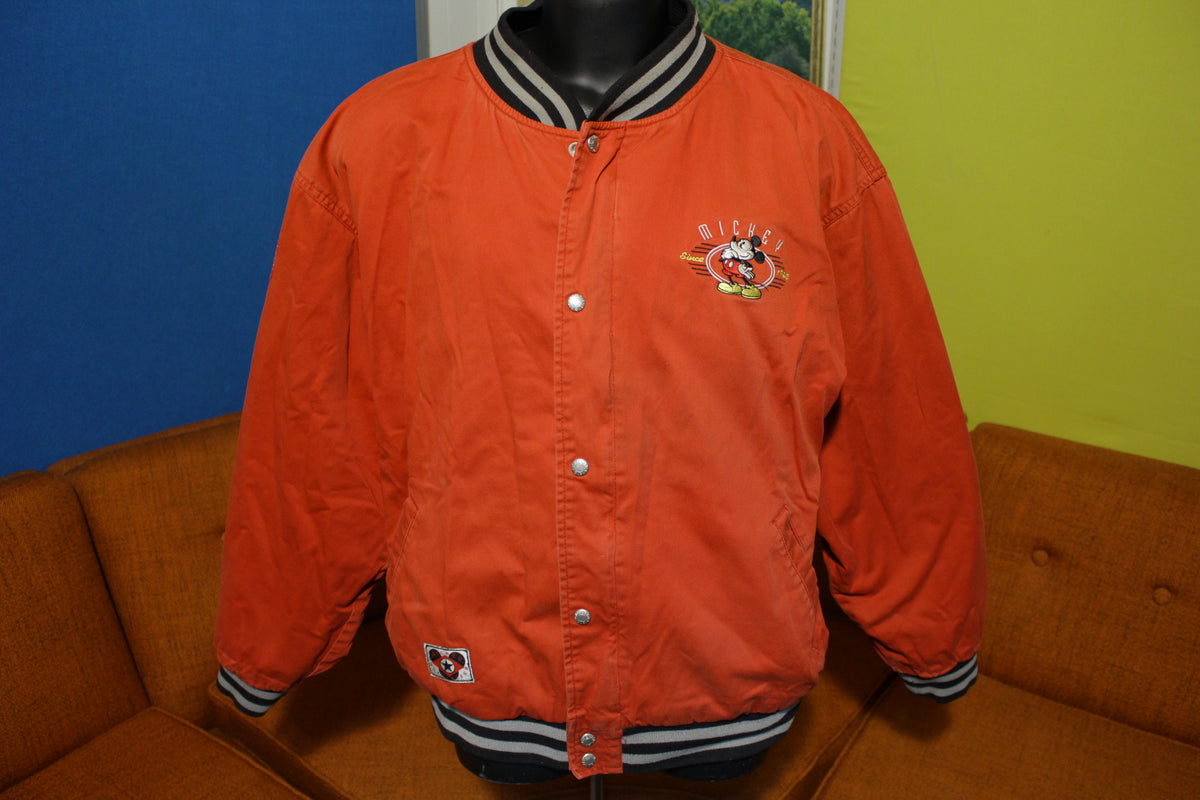 Disney Store Mickey Red Bomber Varsity Jacket XL Original Exclusive Goofy 1928