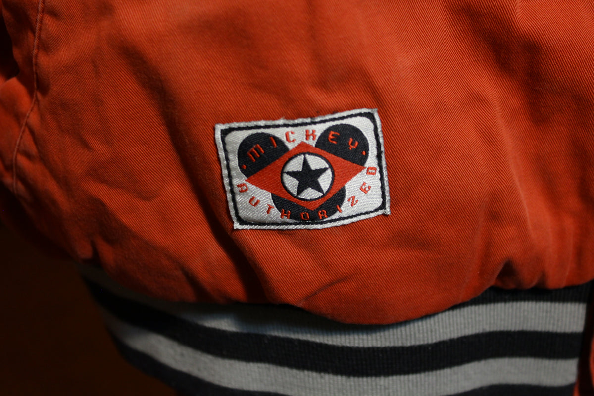 Disney Store Mickey Red Bomber Varsity Jacket XL Original Exclusive Goofy 1928