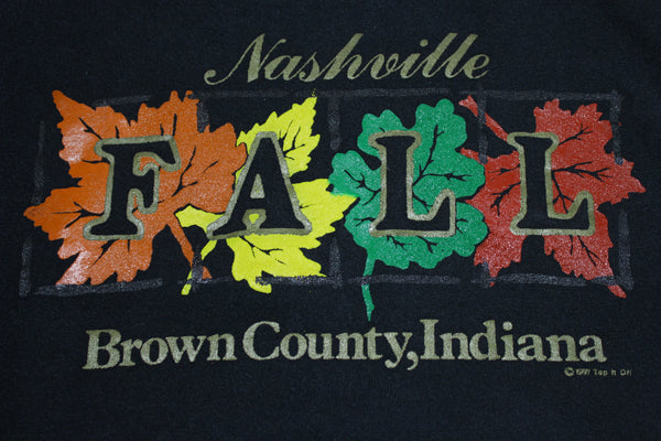 Nashville Fall Browns County Indiana Vintage 1997 90s Crewneck Sweatshirt