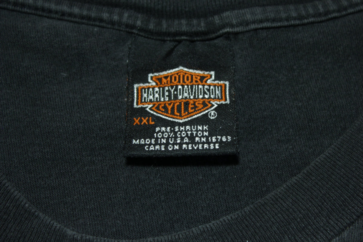 Harley Davidson Kenai Peninsula Alaska Vintage 1998 Long Sleeve Made in USA T-Shirt