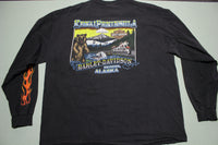Harley Davidson Kenai Peninsula Alaska Vintage 1998 Long Sleeve Made in USA T-Shirt