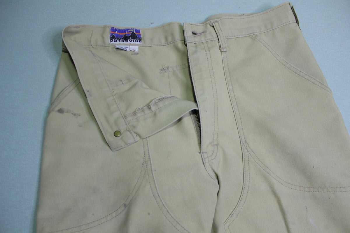 Patagonia Vintage 70's 1st Label Velcro Pockets Double Knee Stand
