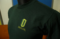 Oregon University Ducks Embroidered Logo Vintage 80's Made in USA T-Shirt