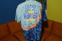 Elvis Presley Vintage Concert Movie Blue Hawaii Tie Dye USA Liquid Blue T-Shirt