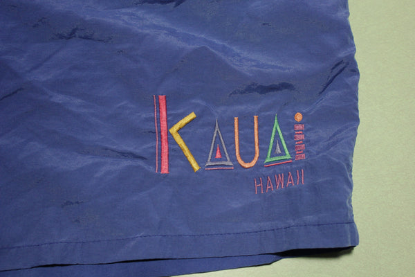 Kaua Hawaii Vintage 80s Cyrk Sport Swimming Shorts Trunks