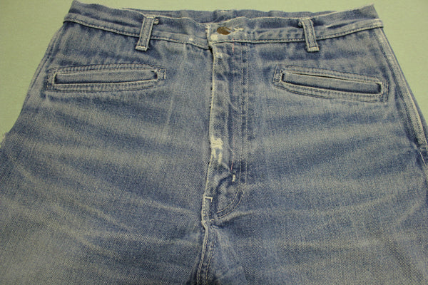 Seattle Bear Bottoms Bell Vintage 60's 70's Denim Hippie Jeans 'Distressed'
