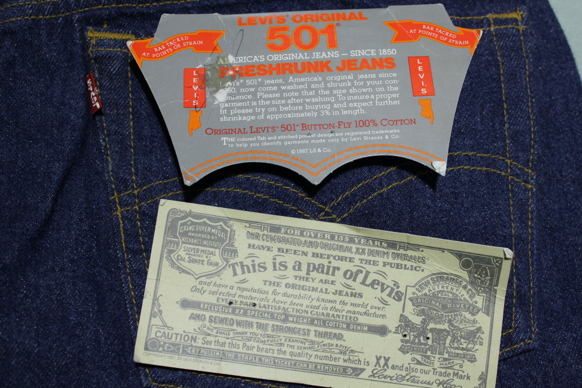 LEVIS LVC 501XX BIG E SELVEDGE NOS MADE IN JAPAN SIZE 32 & 32
