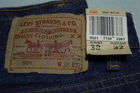 Levi's RED LABEL 501xx Jeans NWT Vintage 1987 Sz 38X32 Made in USA Dead Stock