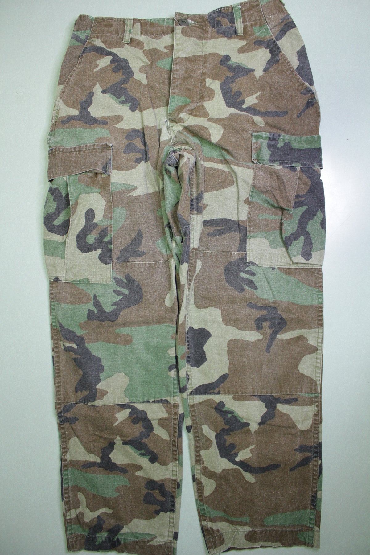 Army Camo Vintage 2001 BDU Woodland Military Issue Cargo Pants