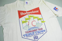 Budweiser Pepsi Nike Vintage 90's Softball Tournament Made in USA T-Shirt
