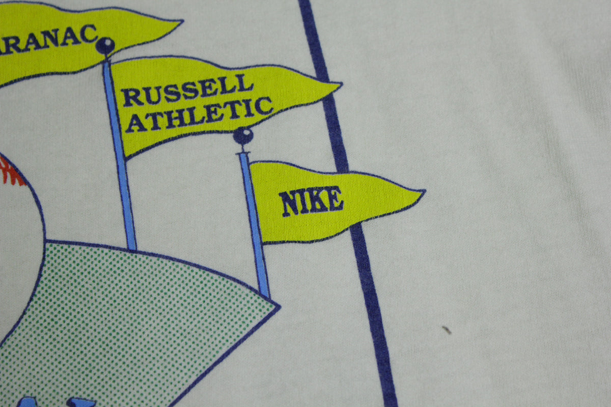 Budweiser Pepsi Nike Vintage 90's Softball Tournament Made in USA T-Shirt