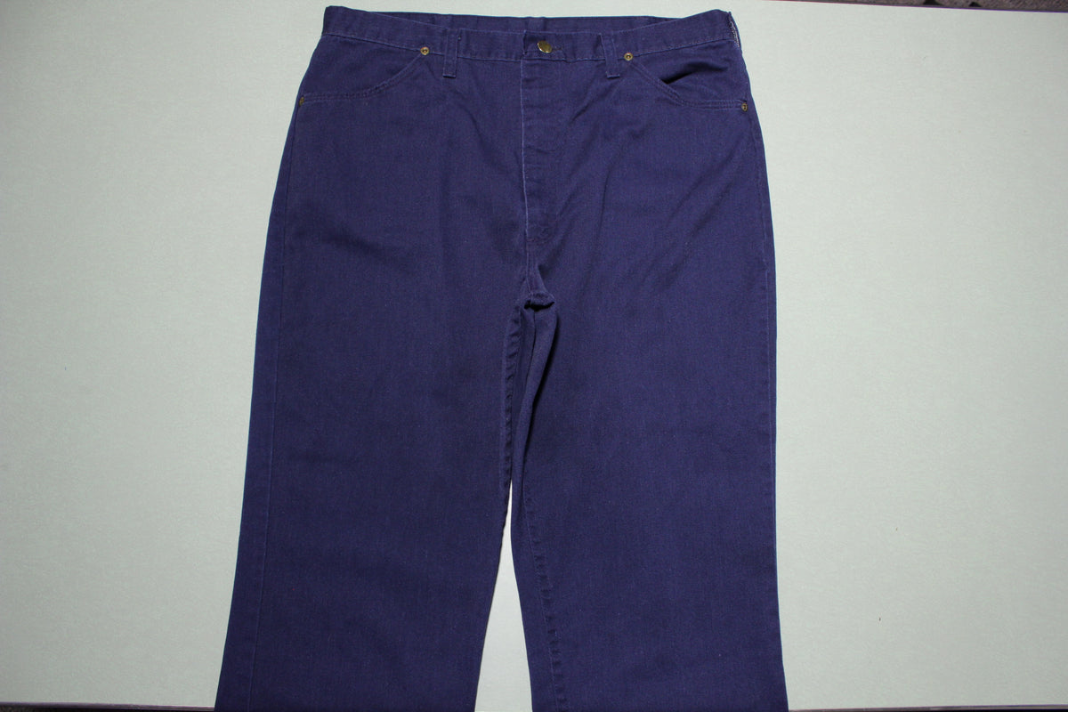 Rustler Vintage 1970s Blue Straight Leg Work Pants