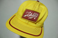 Schlitz Beer Alcohol Vintage Yellow 70's Adjustable Back Snapback Hat