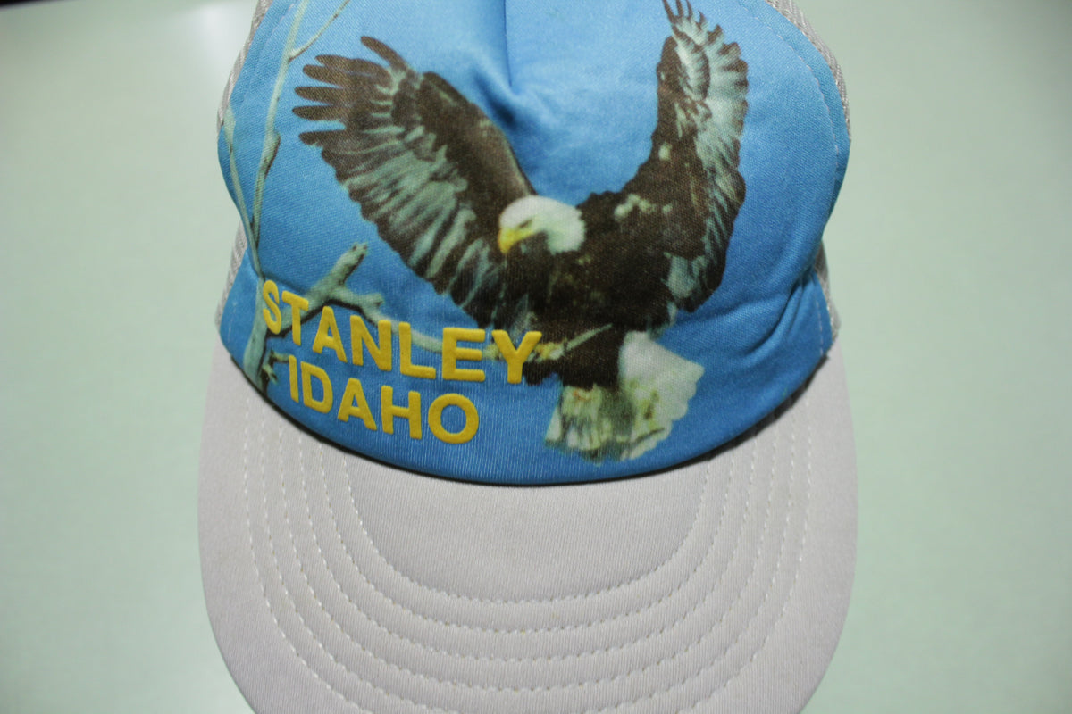 Stanley Idaho Eagle Vintage Foam Mesh 80s Adjustable Back Snapback Hat