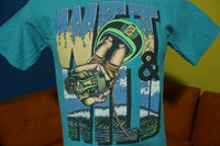 Wet & Wild Wave Blade Club Shred Suicide Vintage 80's Crew Neck T-Shirt