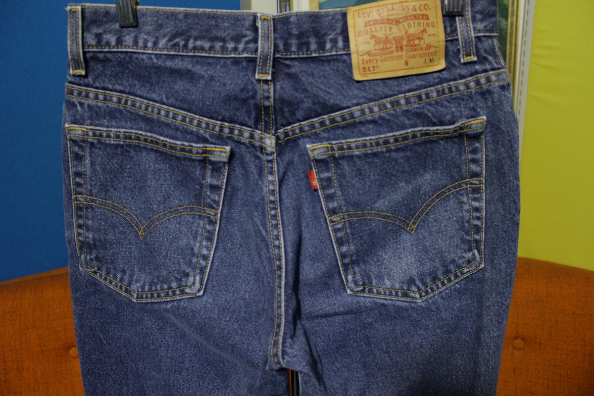 Hæl livstid magasin Levis 517 Vintage 80's Slim Fit Boot Cut 11 Jr. M Student Jeans Made i –  thefuzzyfelt