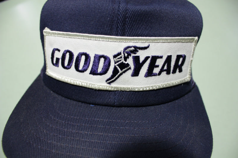 Goodyear Tires Vintage Foam Mesh 80s Adjustable Back Snapback Hat ...