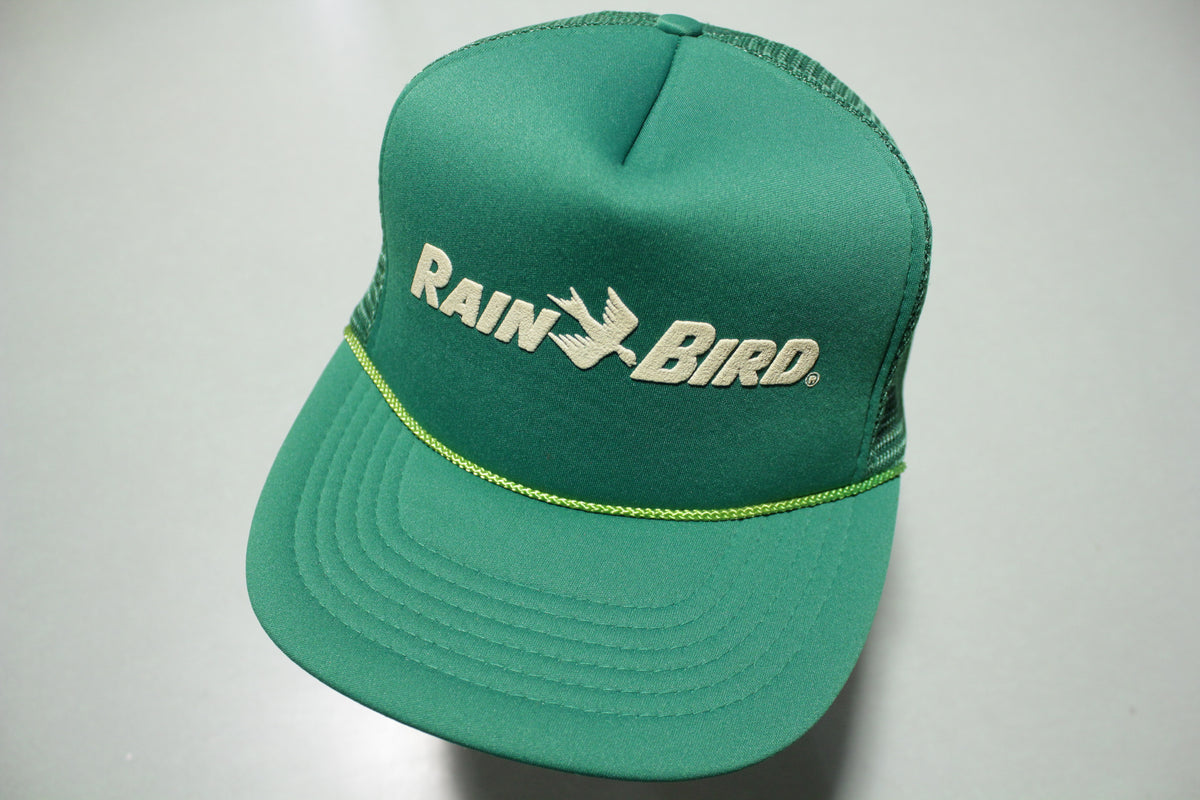 Rainbird Sprinklers Vintage Foam Mesh 80s Adjustable Back Snapback Hat