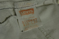 Levis 505 Rare 80's Silver Tab USA Made White & Black Thread Student Jeans 29x29