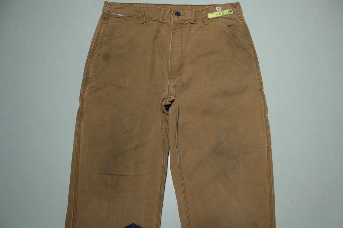 Carhartt FRB 229  BRN FR Flame Resistant Duck Canvas Work Pants Jeans Mens 36x31