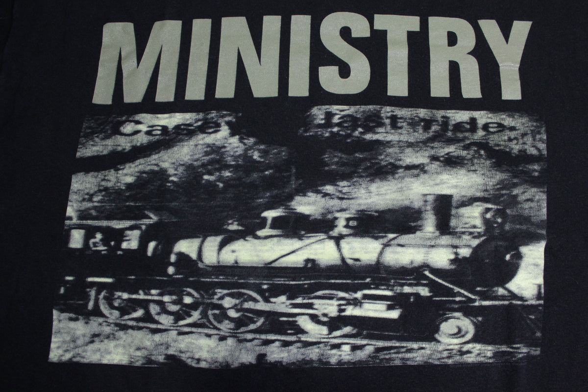 Ministry Casey's Last Ride Vintage 90's Brockum USA Industrial Smash The Control T-Shirt