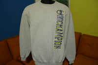Champion ECO Authentic Athletic Department Logo Gray Mens Large Sweatshirt