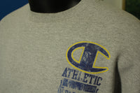 Champion ECO Authentic Athletic Department Logo Gray Mens Large Sweatshirt