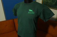 Gecko Hawaii Surf Team Vintage 90's Hunter Green USA Made T-Shirt Small