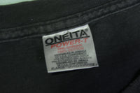 Camel Cigarettes Vintage Where it's @ 90's Paint Splattered Oneita Single Stitch T-Shirt