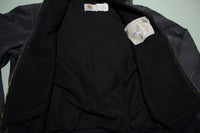 Carhartt J03 Mesh Lined Duck Active Work Jacket Hooded BLK Black Embroidered