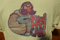 Budweiser Vtg 70's Man's Best Friend Kiss My Can Glitter Iron On Sparkle T-Shirt