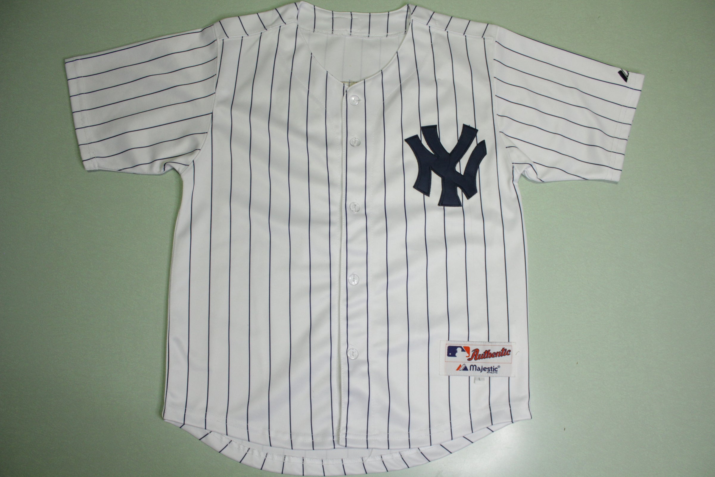 Majestic, Shirts, Mens Majestic Authentic Mlb New York Yankees Derek  Jeter Jersey Tshirt Small