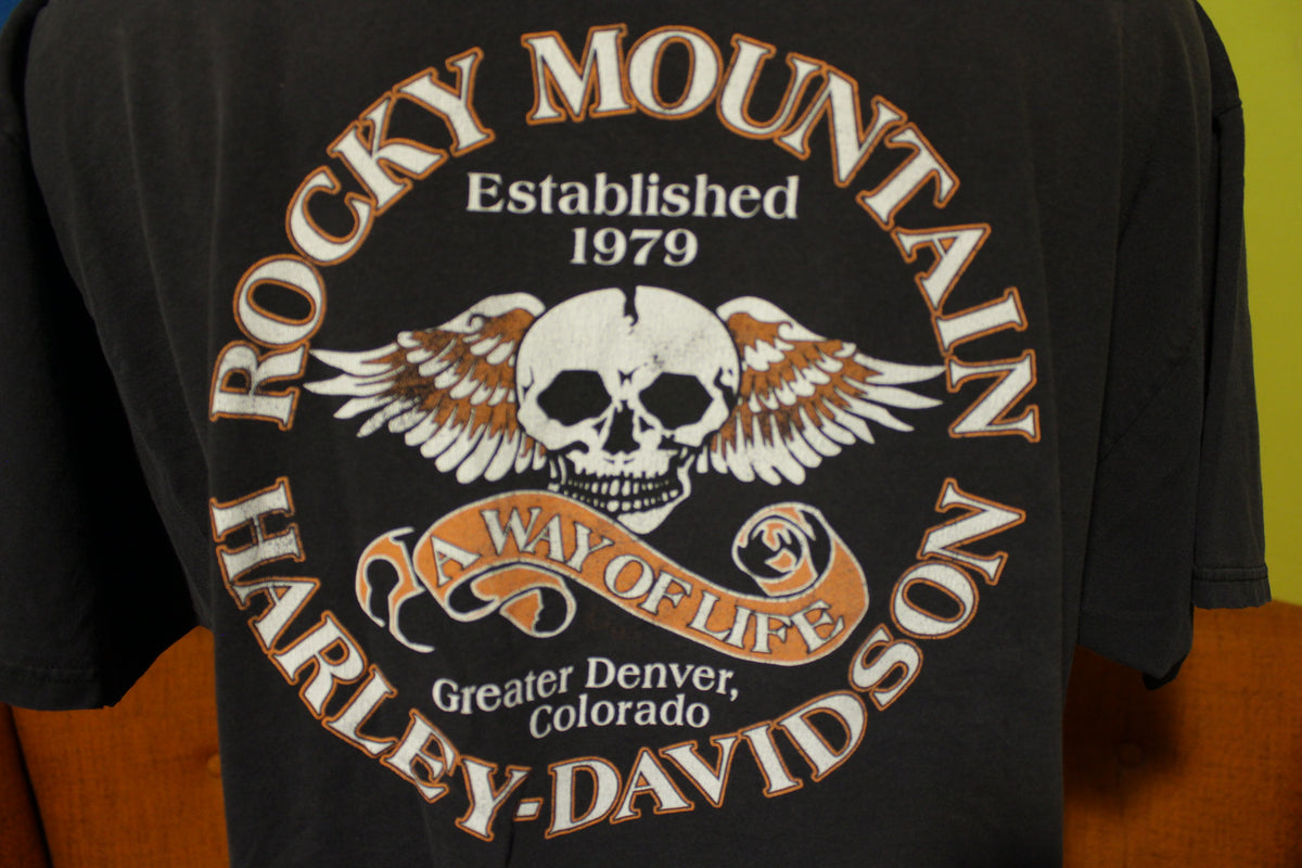 Harley Davidson Vtg 90s Stratman USA Made Rocky Mt. Way Of Life