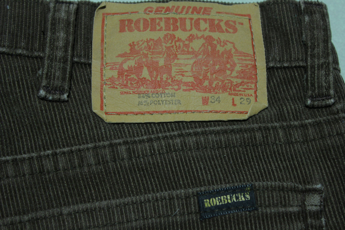 Sears Roebucks Genuine Vintage 80s Corduroy Made in USA Pants