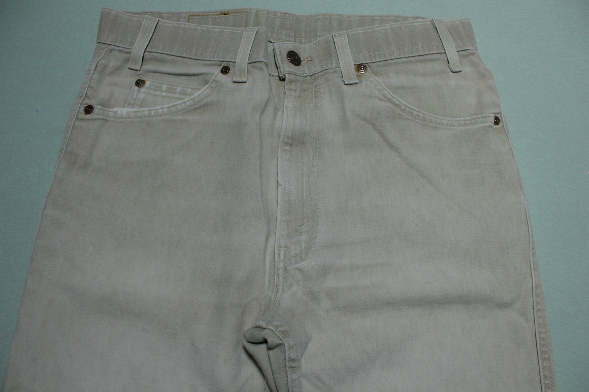 Levis 43415-4529 Vintage Tan Light Brown Action Jeans 1980s Made in USA