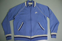 Nike Blue Tag Off Center Swoosh Check Embroidered Vintage 80's Track Sweatshirt Jacket