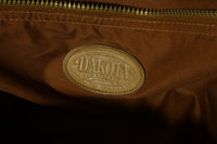 Dakota Tumi Vintage All Leather Crossbody Messenger Bag Dual Pocket
